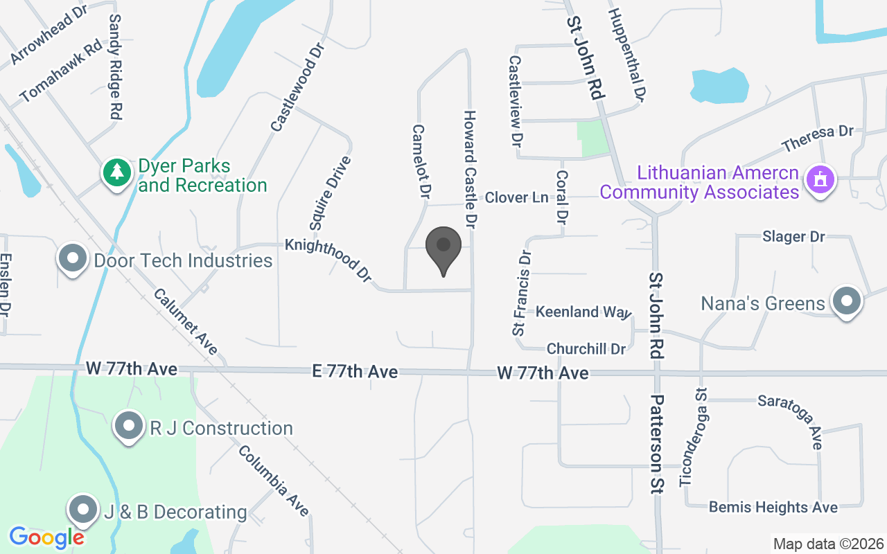 Map of 1517 Knighthood Drive