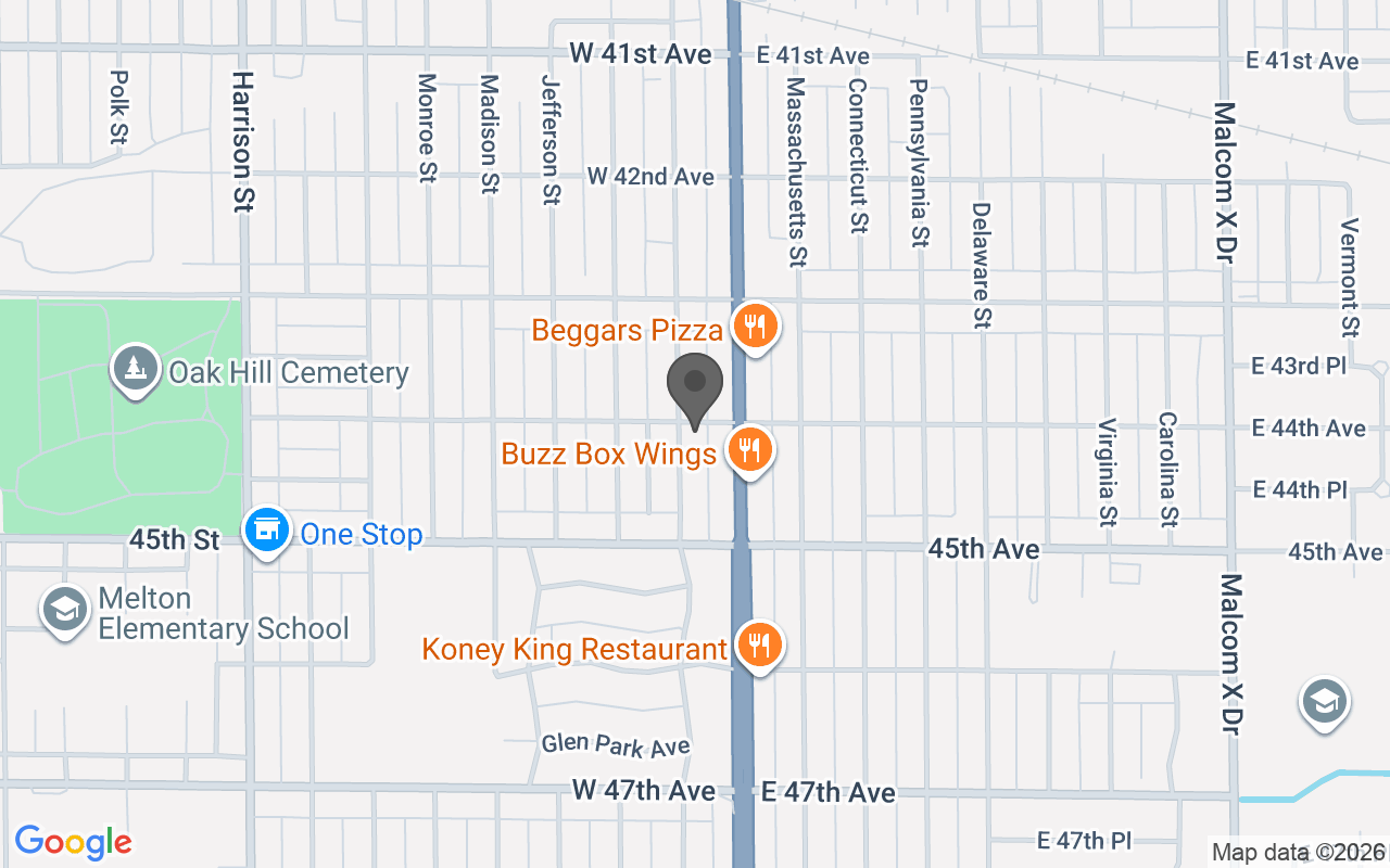 Map of 4401 Washington Street