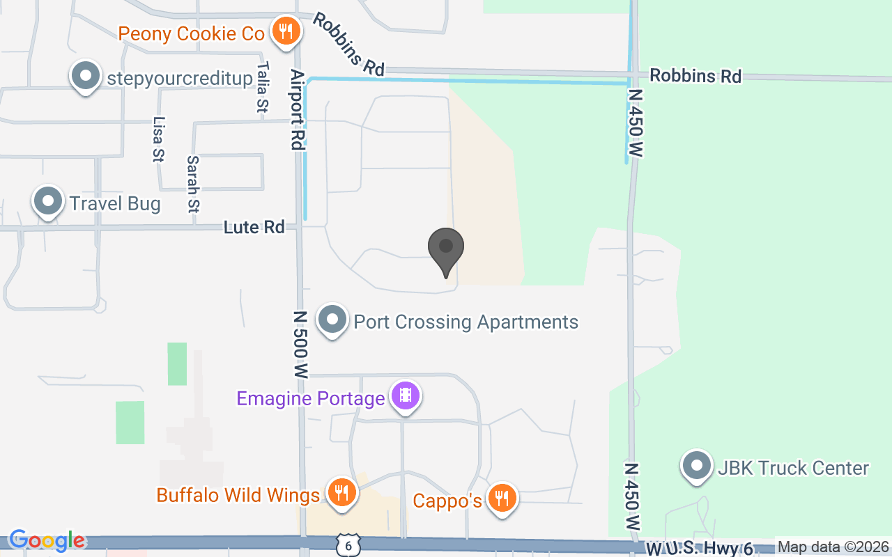Map of 6614 Thoreau Drive