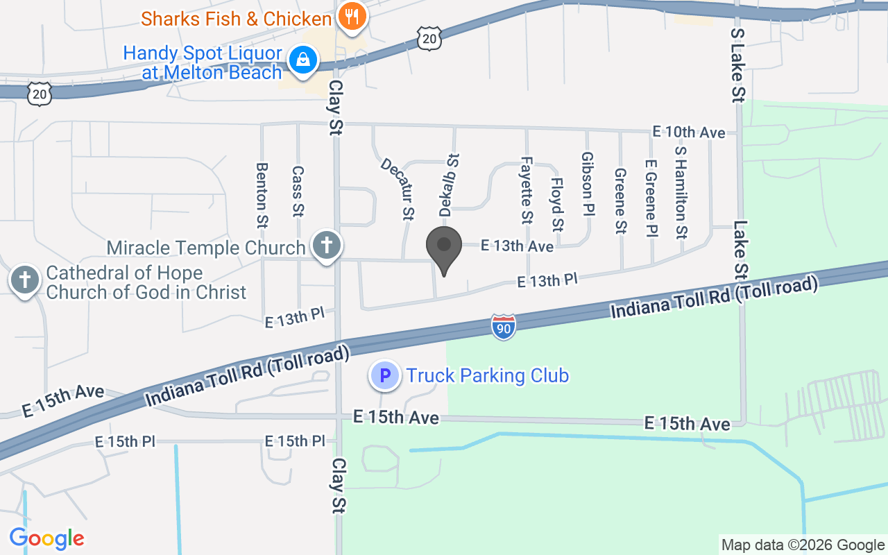 Map of 1317 Dekalb Street